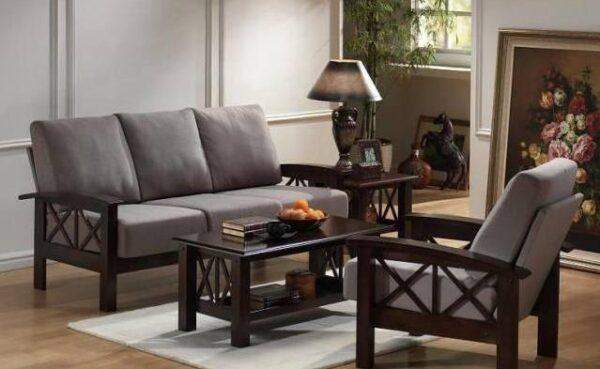 Solid Wood Criss Sofa Set Center table Side table (Copy)