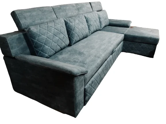 Sofa Bed L Shape Quilted - Image 3