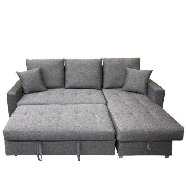 Jerry L Shape Sectional Sofa Bed with Lounger - Image 4