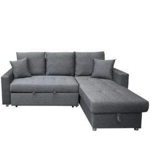 Jerry L Shape Sectional Sofa Bed with Lounger