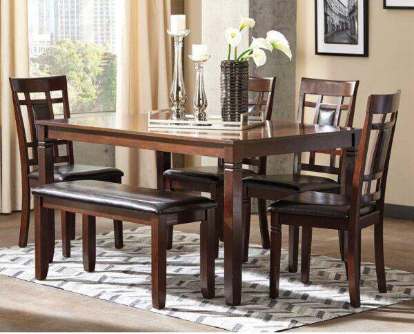 Dining set "Houston" 4 chairs with 1 Bench seater