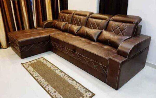 Sofa Cum Bed 4 Seater Lina with Headrest