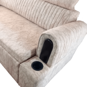 Sofa cumbed Linear tuft with headrest collapsable