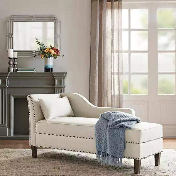 Natural Bret Accent Chaise Lounge