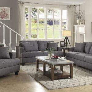 Samuel Charcoal Sofa Set