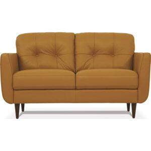 Radwan Loveseat in Tufted Caramel Leather