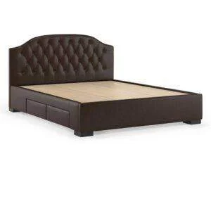 Bed Upholsted Arched Tufted with Storage