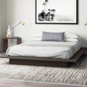 BED Contemporary Floating Platform Without Storage