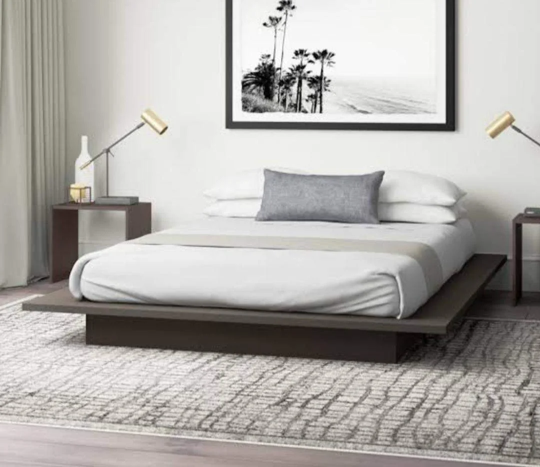 BED Contemporary Floating Platform Without Storage