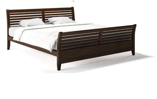 Bed Slope Horizontal Solid Teak Wood