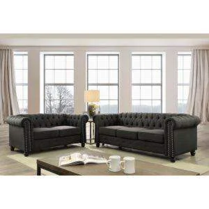 Chesterfield Sofa 2 Piece Living Room Set