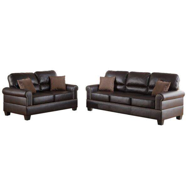 Boyster 2 Piece Faux Leather Living Room Set - Image 3