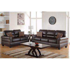 Boyster 2 Piece Faux Leather Living Room Set