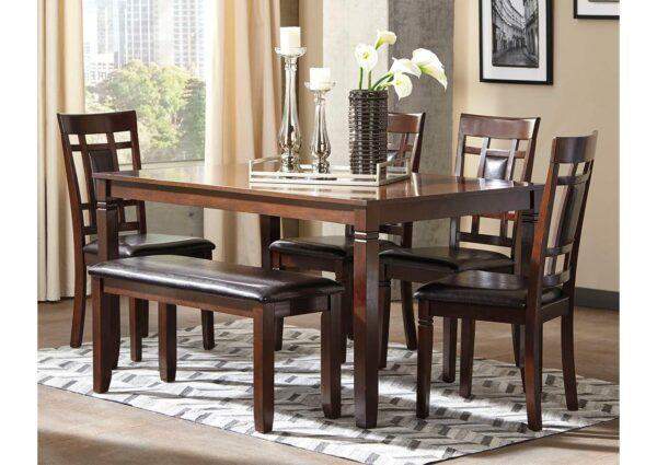 Benox Dining Room Table and Chairs with Bench (Set of 6) - Image 3