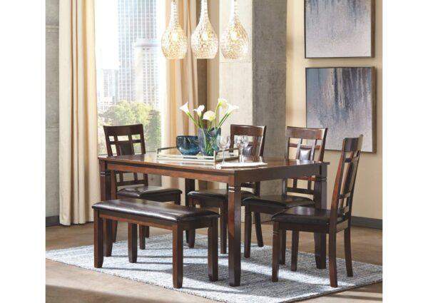 Benox Dining Room Table and Chairs with Bench (Set of 6) - Image 4