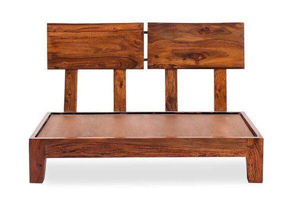 Solid Wood Curved Accent Sofa - Image 9