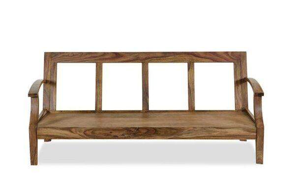 Solid Wood Mayor Sofa Set Light Walnut finish - Image 10