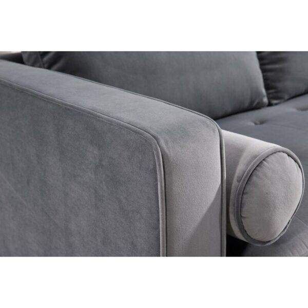 Labombard Velvet L shape with bolsters - Image 6