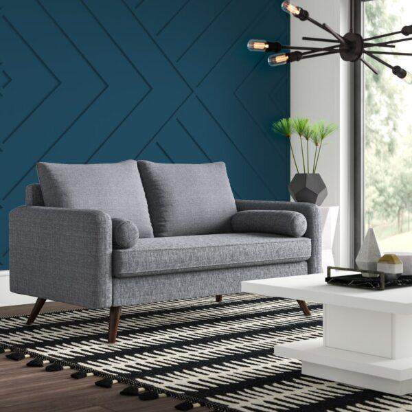 Mcelhaney 56" Square Arm Loveseat (Custom seaters) - Image 5