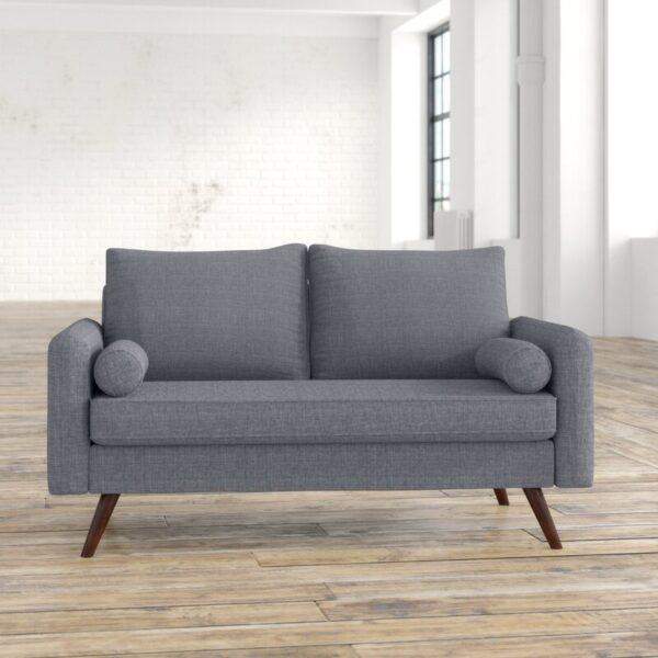 Mcelhaney 56" Square Arm Loveseat (Custom seaters) - Image 3