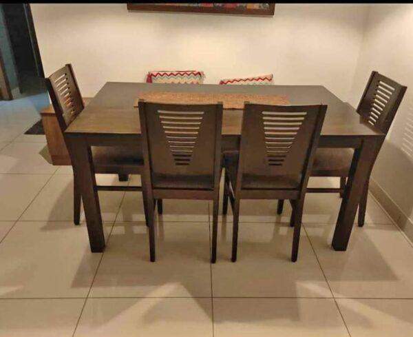 Dining table with 6 chairs "Carol"