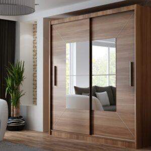 Wardrobe Sliding Large Mirror Shutters