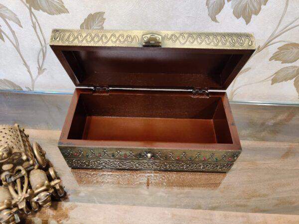 Pure German silver hand engraved jewellery box!! - Image 2