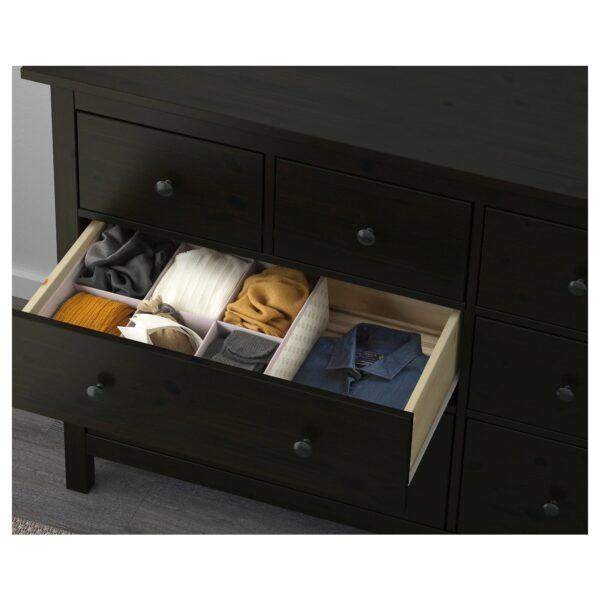 8-drawer dresser, black-brown63x37 3/4 " - Image 5
