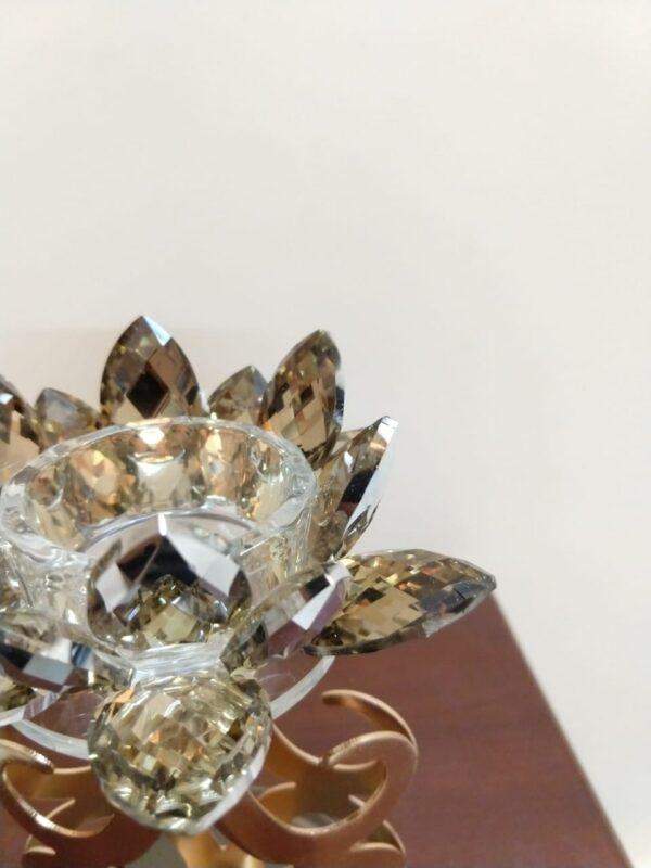single crystal flower tea light candle holder - Image 4
