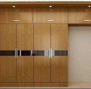 Wardrobe Laminated finish 4 door with loft