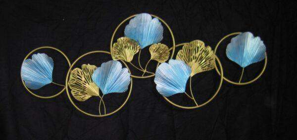 56"*22", 5 Ring Ginko leaf wall decor