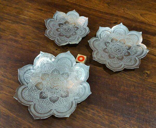 Pure German silver Dry fruit serving set of platter.