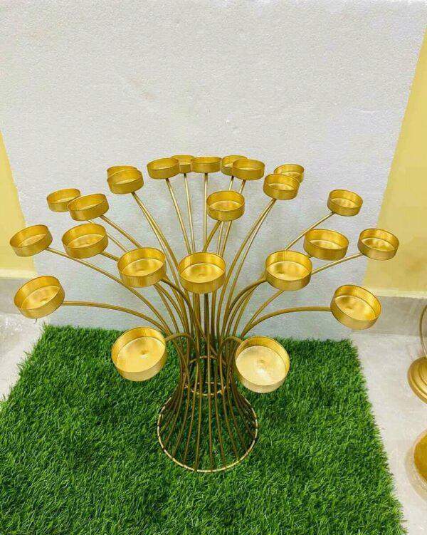 18 inch metallic T- light bouquet