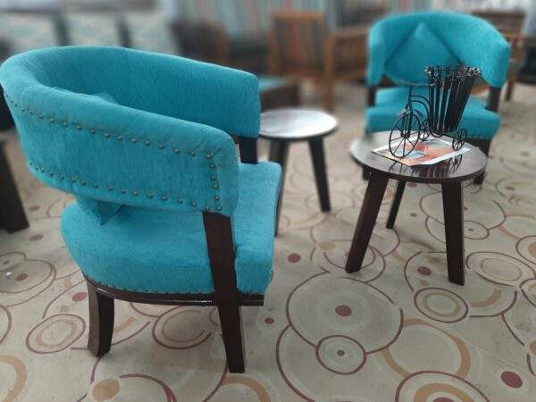 Accent Chairs Hailey Set of 2 with table - Image 4