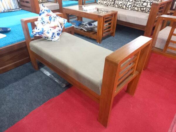 Box Solid Wood Sofa Set 311 + Center table + Divider (Custom) - Image 3