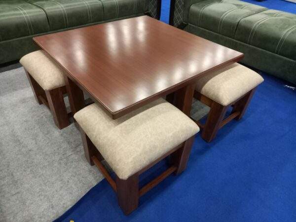 Center table square with 4 stools