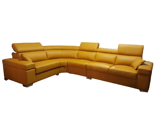 L shape Sectional Sofa LUXE with headrest