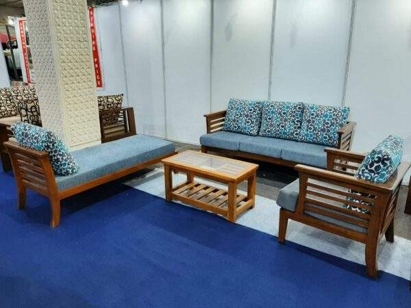 Sofa Set Solid Wood Z + Divider (Large) Custom - Image 6