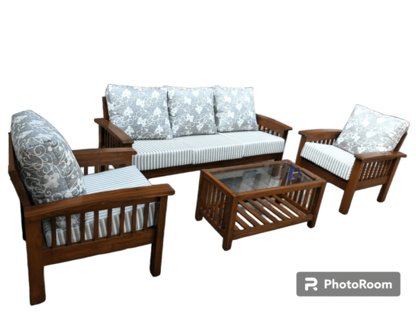 Solid wood sofa set Rian + Center Table