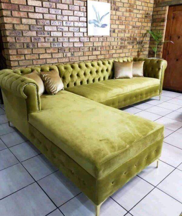 Chesterfield L shape Sofa + Lounger