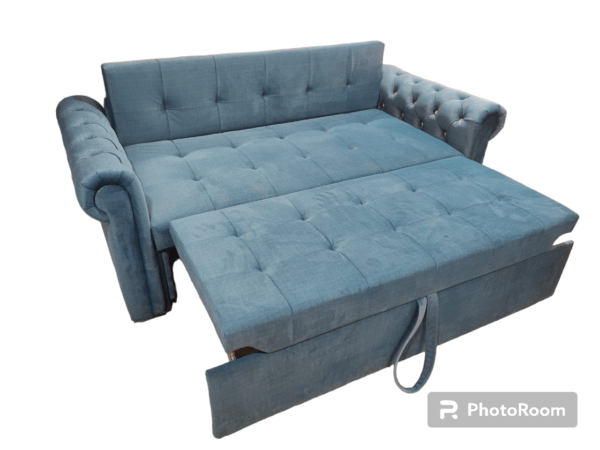 Sofa bed Chester in suede 2 fold