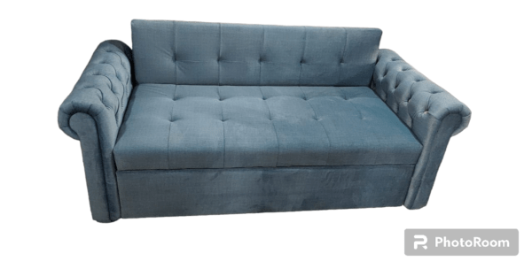 Sofa bed Chester in suede 2 fold - Image 3