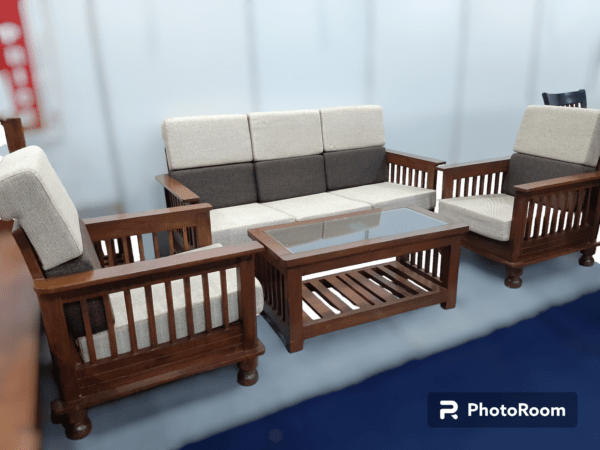 Solid wood sofa Premium 311+Center Table