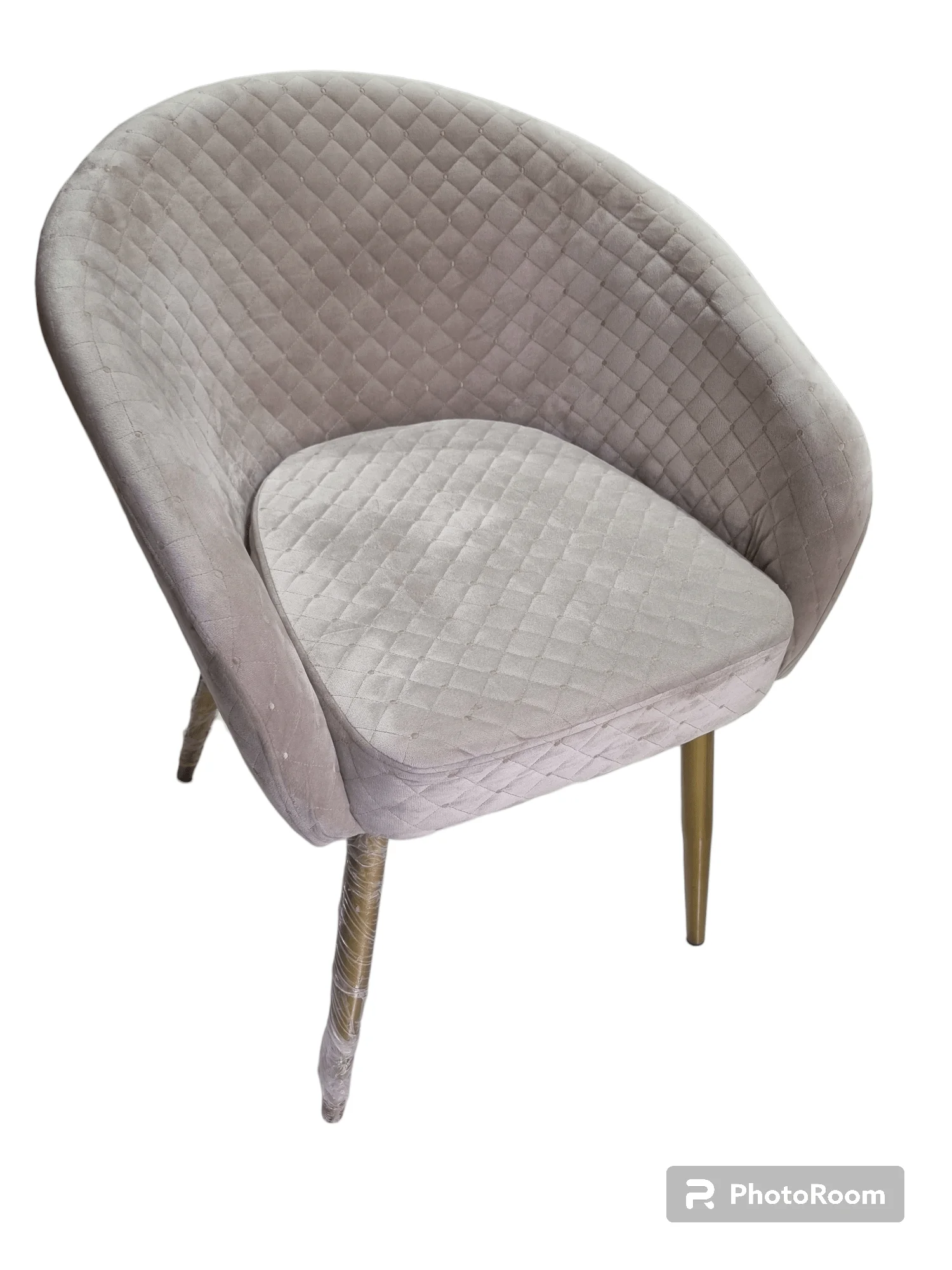 Accent / Dining Chair 'Mellow' in suede velvet