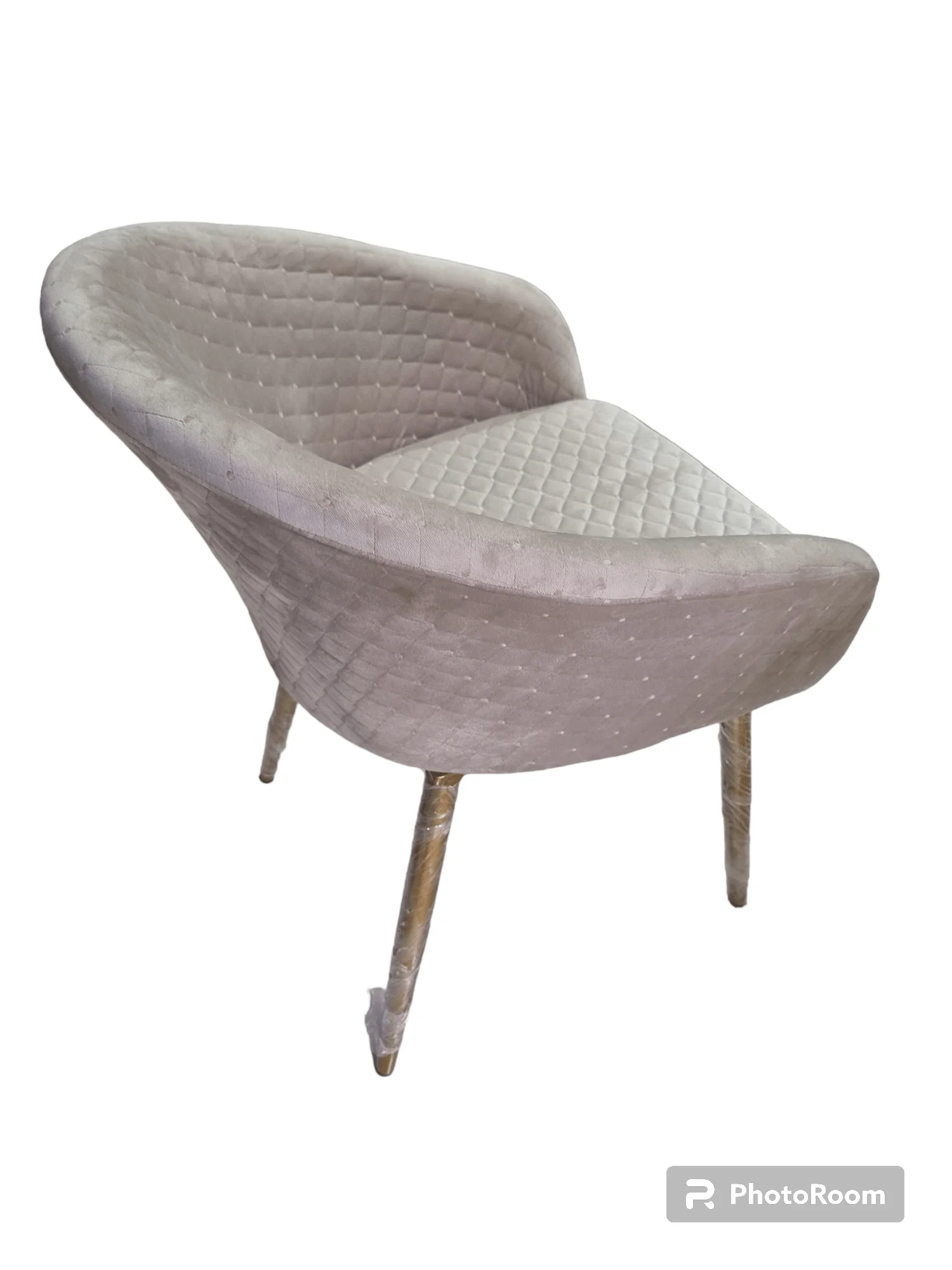 Accent / Dining Chair 'Mellow' in suede velvet - Image 4