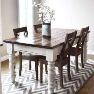 Flora Dining Set in distressed finish (Custom)