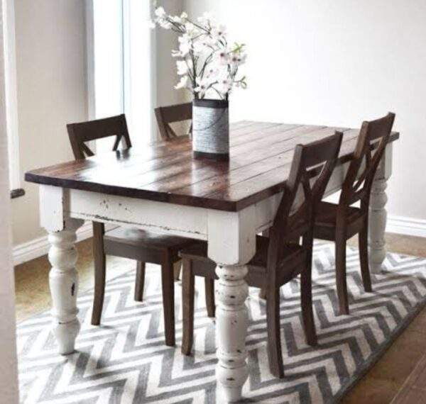 Flora Dining Set in distressed finish (Custom)