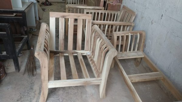 Olander solid wood set 3+1+1 (Custom) - Image 5