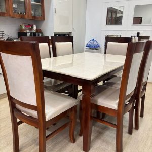 Dining set 4/6 seater Marble Tile Top