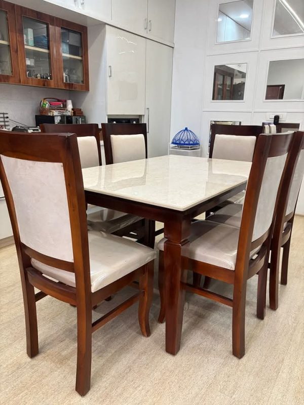 Dining set 4/6 seater Marble Tile Top
